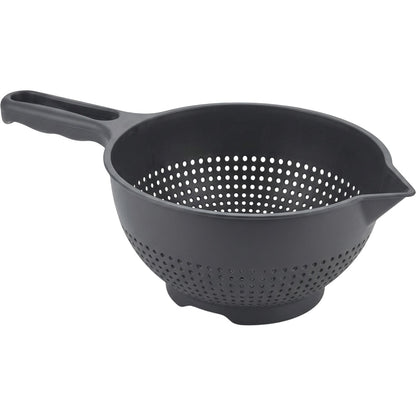 Vqun Handled Pour Colander 2.8 L Charcoal - Product view